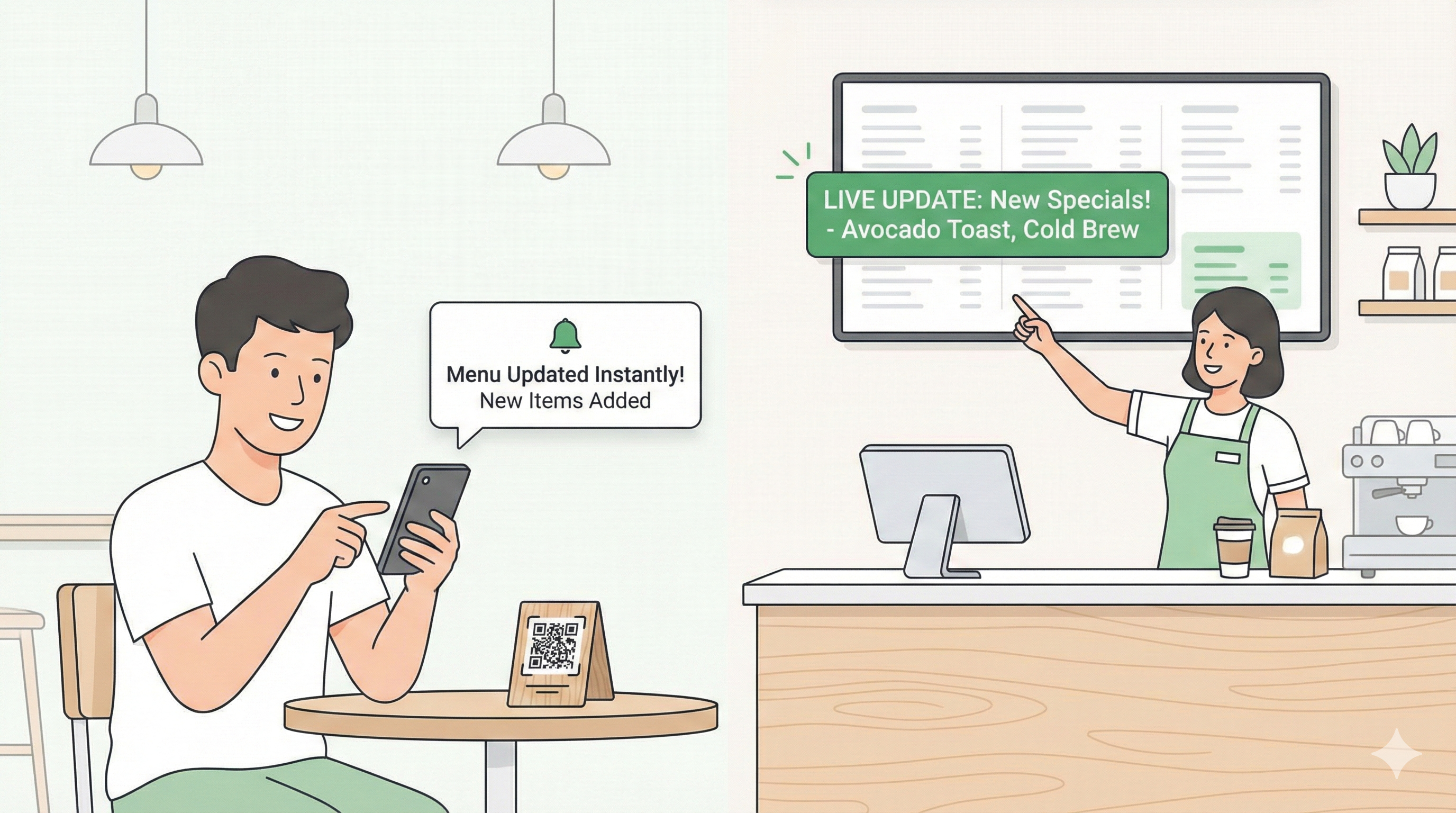 Instant Menu Updates